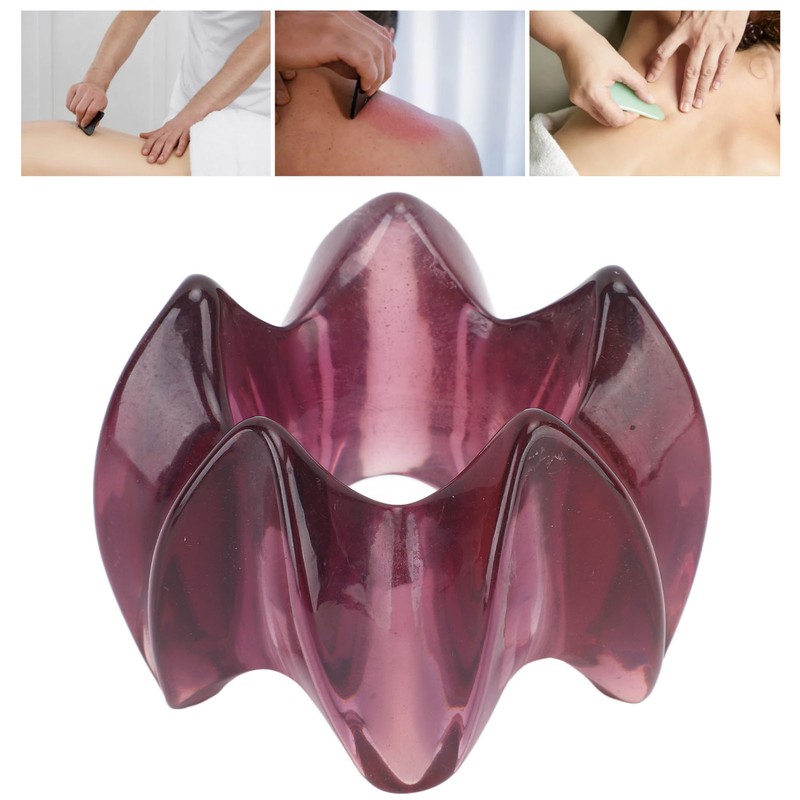 Resin Massage Ring Lotus Shaped Reduce Muscle Fatigue Facial Gua