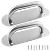 Uenhoy 2 Pcs Push Door Handle Pull Plate 8 Inch,