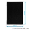 Open Industry Menu File A4 Leather Style 6 Pages Black