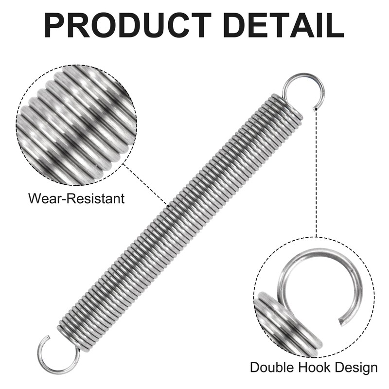 GUNGY Tension Springs with Hooks Stainless Steel Tension Spring Tension