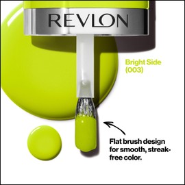 REVLON Ultra HD Snap Nail Color, Natural Rich Glossy Polish, 100% Vegan Formula, No Base or Top Coat Needed, 003 Bright Side, 0.27 fl oz