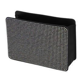 TUCKBOLD Car Trash Can Portable Seat Back Trash Bin Assorted Color 1 Pc 7.9" Length 2.8" Width 5.5" Height Faux Leather