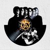 VINY WOODY Nu Metal Vinyl Record Clock Wall Decor Rock