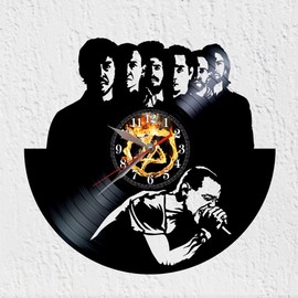 VINY WOODY Nu Metal Vinyl Record Clock Wall Decor Rock Band Alternative American Rap Metal
