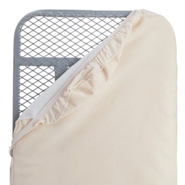 Polder Standard Ironing Board Cover, Stain Resistant, Water Repellent, 54 x 15-17, 100% Cotton Cover with 12mm Pad and Bungee Cord Binding, Beach Stripes