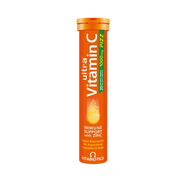 Vitabiotics Ultra Vitamin C 1000 mg Orange Flavour 20 eff tabs