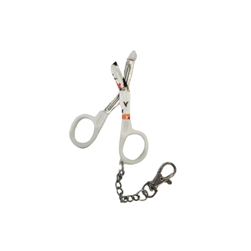 Novelty Nurse Mini Utility Scissors with Clip and Chain -