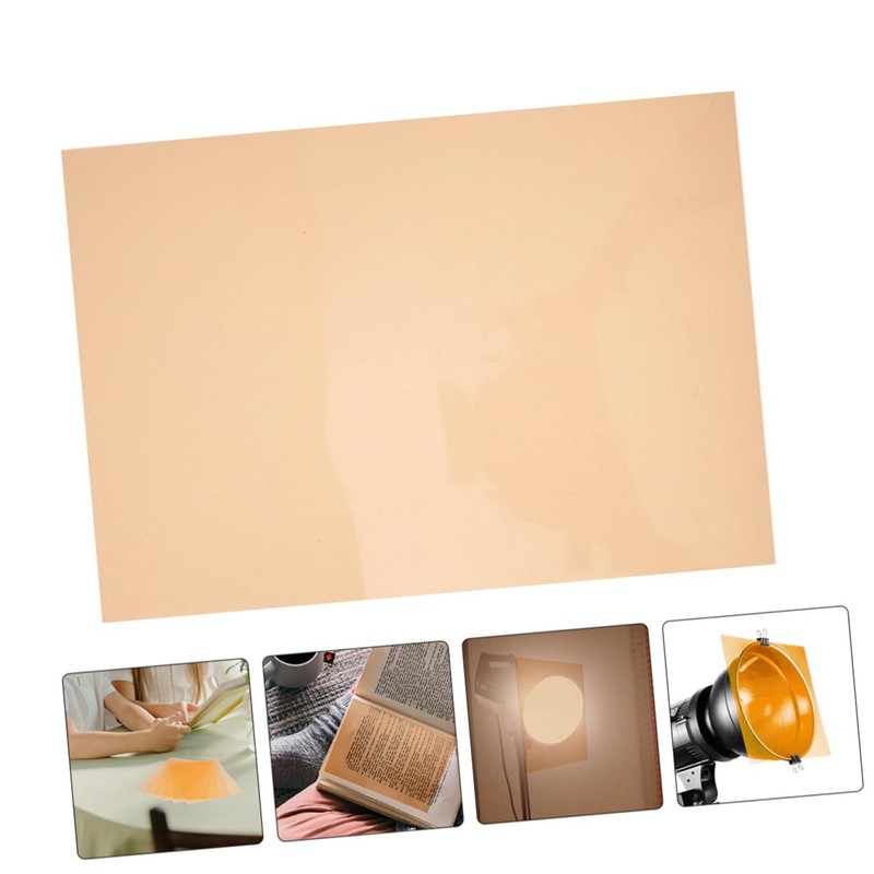 TEHAUX PVC Film Light Filters 5 Sheets for Lighting and