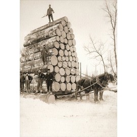 Loggers Big Load - Avanti America Collection Birthday Card
