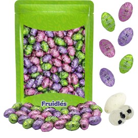 Fruidles Cookies & Cream Eggs, Happy Easter Day Eggs, Party Bag Fillers, Individually Wrapped, Kosher Certified (1 Pound)