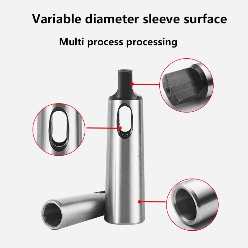 Duokon Adapter Morse Taper, 3 Pieces MT1-MT2, MT-2-MT3, MT3-MT4 Keyless