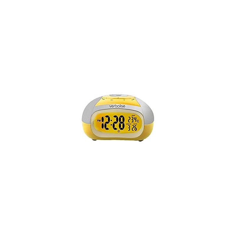 Verbalise Talking Clock with Temperature and Back Light, Wake-up Alarm,