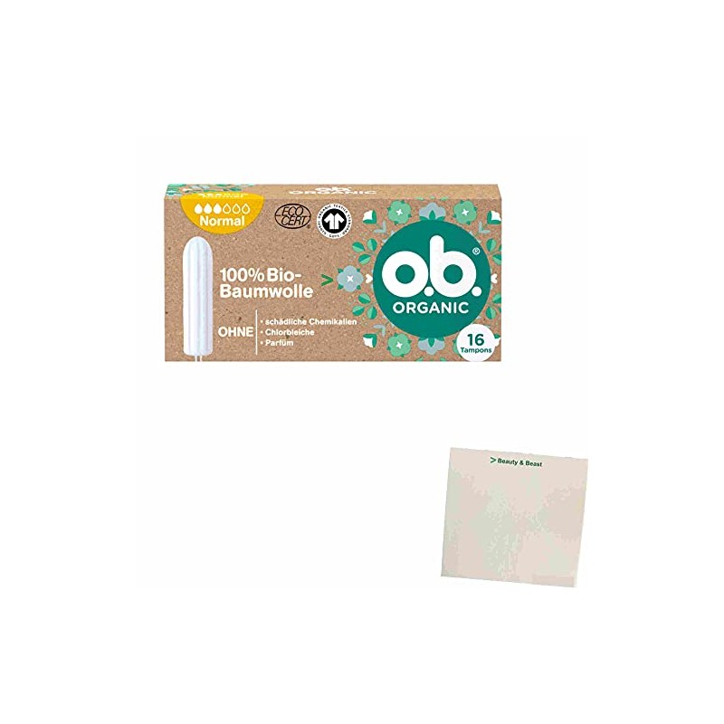 OB Tampon Organic Organic Normal (Pack of 16) + usy