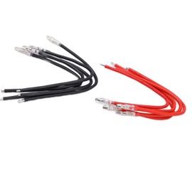 Servo Extension Cable, RC Boat Parts 16AWG Silicone Wire 10pcs RC Motor Cable Soft Not Easily Break Connector Extension Cable for 380 390 540 550 775 795 Brushed