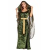 Sinastar Womens Medieval Dress Costume Hooded Lace Up Renaissance Velvet
