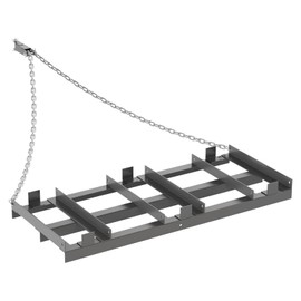 GarveeTech 4FT Drag Harrow for ATV, Tractor & UTV, Heavy Duty Tow Behind Driveway Grader with 6FT Chain Link - Landscape Rake for Gravel, Sand, Soil & Hay - Lawn Leveling Tool for Field Yard & Pasture