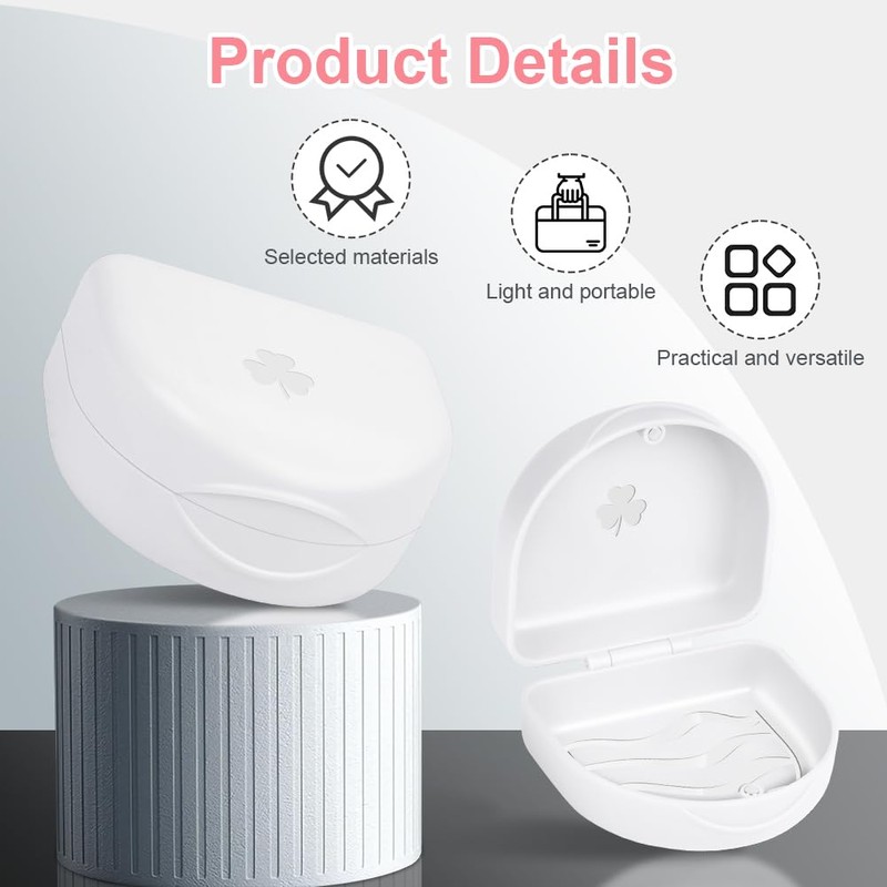 OFFCUP Braces Box with Aligner Removal Tool Clip Box Portable