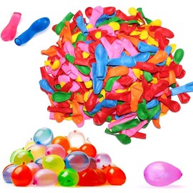 Zaloife 1000 Water Bombs, Water Balloons, Fast Water Filling, Water Bombs, Quick Filler, Colourful Mixed Water Balloons, Water Balloons, Air Balloons, Multicoloured, for Birthday Parties or Beach Parties