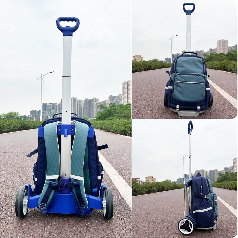 HapBoby Rolling Backpack Cart for Travel, Commuting & Daily Use,