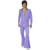 Smiffys mens Lavender 1970s Suit Costume, Purple, M - US