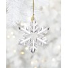 Lenox Ornaments, 2025 Optic Snowflake Ornament, Made of Glass, Gold