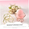 Healeved 3pcs Stainless Steel Powder Puff Holders Elegant Storage Racks