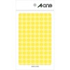 e-wan Color Label Yellow Round 9 mm 14 Sheets 07004 , yellow