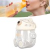 700ml Bear Water Bottle for Girls Kids with Straw Adjustable