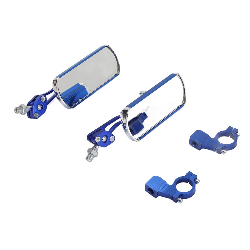 1 Pair Handlebar Bike Mirror 360 Degree Rotatable Scratch Resistant