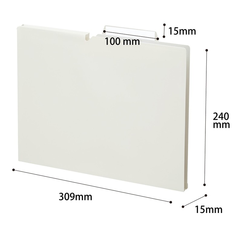 Kokuyo File Individual Folders NEOS A4 10 Pieces, off white