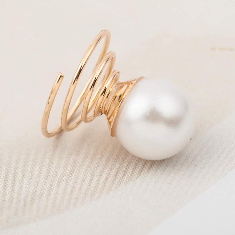 Vpang - 20 horquillas en espiral para el pelo, Pearl-Gold