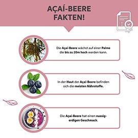 eltabia Acai Pulver 1000g in Rohkost-Qualit?t | 100% rein ohne Zusatzstoffe und Vegan | Acaibeeren Pulver ideal fr Bowl Smoothie Msli Saft Sorbet