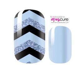 ManiCURE Nail Polish Chevron Waves Design, ManiCURE  Real Nail Polish Strips- I Formula