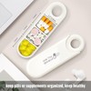 Slim Travel Pill Organizer, Small Pill Case Fits in Purse