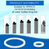 12pcs Stainless Steel Water Bottle Lid & Spout Lid Gasket,