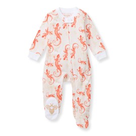 Burt's Bees Baby Boys Footed Pajamas, Sleep and Play Loose Fit, 100% Organic Cotton Soft One-piece PJs, Sizes NB to 6-9 Months