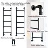 3 Steps Basement Window Well Egress Exit Ladder，Wall/Floor-Mounted Ladders for