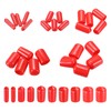 sourcing map 50pcs Round End Protective Caps Rubber Cover 1/8"
