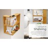 Hapii Floating Sturdy Unique Corner Wall Shelf - Space-Saving, Eco-Friendly