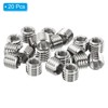 PATIKIL Thread Adapters Sleeve Reducing Nut, 20 Pcs M12x1.75 Male