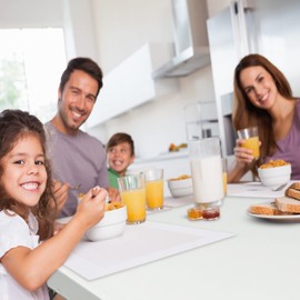 HYMnature Folding Tables 4 Foot Lightweight, Folding Table Height Adjustable Utility Bi-Fold Table Indoor Outdoor, Portable Plastic Picnic Chrismas Party Dining Camping Tables(White)