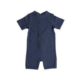 Snugabye Toddler Lightweight Back-Zip Romper- Size 4T, Blue