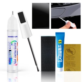 Touch Up Paint Pen for black cars, quickly repair a variety of scratches, and bring a brush to facilitate operation,Touch Up Pen Car Scratch Remover Quick and Easy Fix（Black）