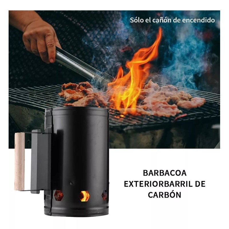 Animin Encendedor De Chimenea De Carbón Iniciador De Fuego Barbacoa