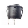 Lsgoodcare 30PCS Round Type Switch Black AC 6A 250V 10A
