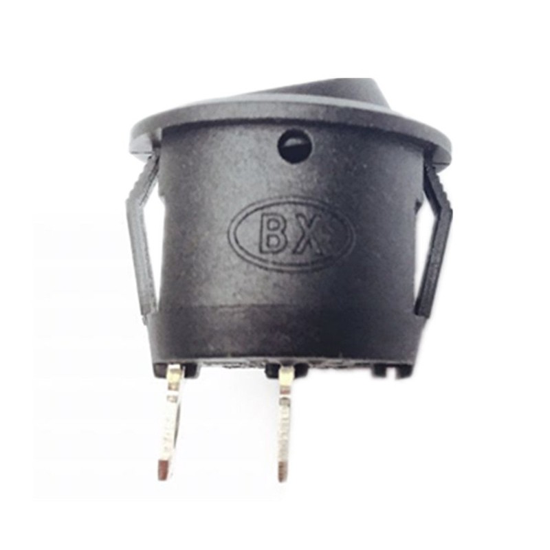 Lsgoodcare 30PCS Round Type Switch Black AC 6A 250V 10A