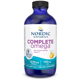 Nordic Naturals, Complete Omega, 1270mg, with Borage Oil and GLA, 237ml, Lemon Flavour, Soy Free, Gluten Free, Non-GMO