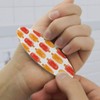 Watercolor Summer Popsicle Pattern Double-Sided Oval Nail File Emery Board