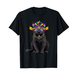 Mardi Gras Cat Lover New Orleans Louisiana Carnival 2024 T-Shirt for Men Women Girls Kids