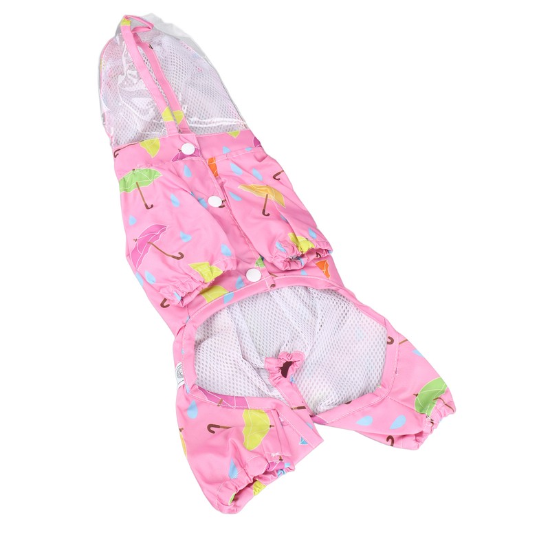 Pet Reflective Raincoat Legs Covered Cute Waterproof Skin Friendly Dog